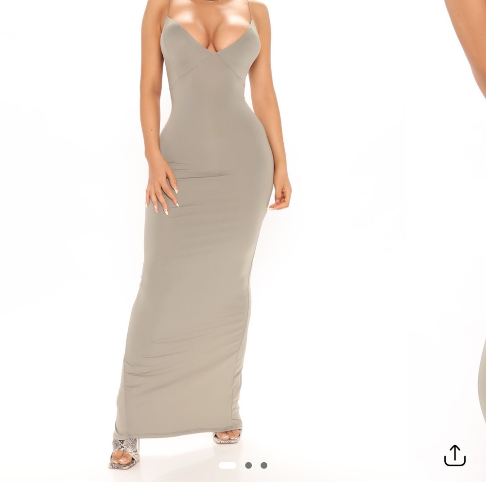 Fashion Nova Elegant Sage Maxi Dress
